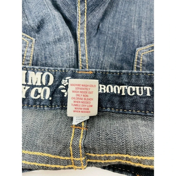 Mossimo Jeans Boot Cut sz 9 Lowest Rise Dark Wash Womens - Picture 9 of 14